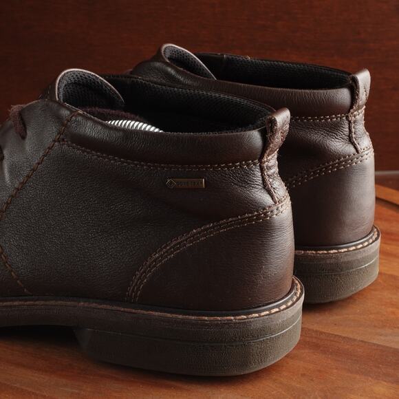 Ecco Boots Mens SZ EU 44 US 10-10.5 Brown Turn GTX Leather Chukka Ankle Comfort main image 16